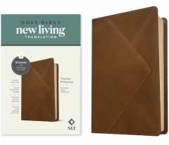 NLT Thinline Reference Bible LeatherLike-Messenger Brown Filament