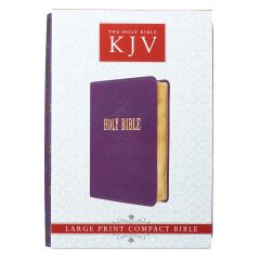 KJV Large Print Compact Holy Bible FauxLeather-Purple, KJV035