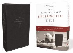 NKJV Charles F. Stanley Life Principles Bible, 2nd Edition, Leathersoft Black, Comfort Print