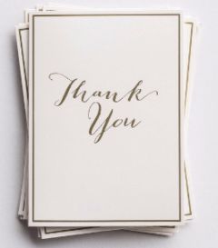 Note Cards-Blank Thank You, 10pcs  71378