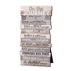 Plaque-Stacked Wood  Journey  