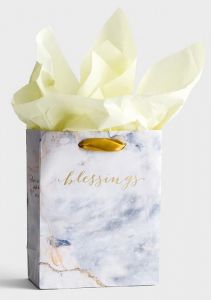 Gift Bag (Small)-Blessings, Marbled, 71405
