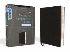 NIV Thinline Reference Bible Large Print Bonded-Black Comfort Print
