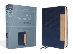 NIV Thinline Bible LeatherSoft-Blue Comfort Print