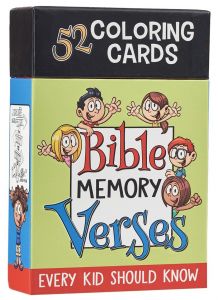 Bible Memory Verses Every Kid Should Know Coloring Cards