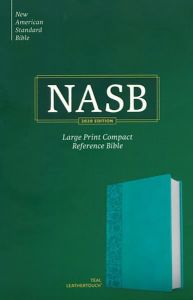 NASB Large-Print Compact Reference Bible, Teal Leathertouch