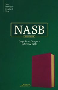 NASB Large Print Compact Reference Bible, LeatherTouch-Burgundy