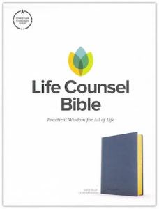 CSB Life Counsel Bible LeatherTouch-Slate Blue