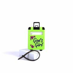Luggage Tag-God’s Girl Green 84145