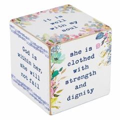 Square Quote Cube 2.5'-Mother / Women J1327