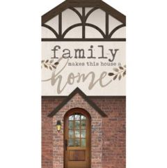 Word Block Tabletop-Family Makes / House HOU0079