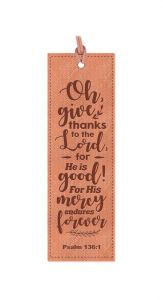 Bookmark LuxLtr-Give Thanks to/Lord Psalm 136:1