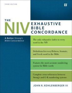 NIV Exhaustive Bible Concordance-3rd Edn