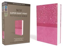 NIV Super Giant Print Reference Bible, Imitation Leather, Pink 