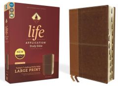 NIV Life Application Study Bible, Large Print, Bonded-Brown, Index, Third Edition