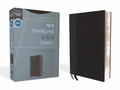 NIV Thinline Bible, Compact, Black/Gray Comfort Print