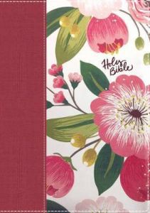 NKJV Woman's Study Bible Cloth over Board Pink Floral Full-Color Red Letter