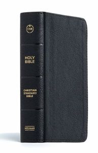CSB Large Print Compact Reference Bible LeatherTouch-Black