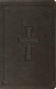 ESV Value Thinline Bible TruTone-Charcoal, Celtic Cross