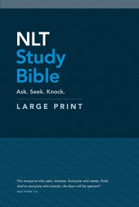 NLT Study Bible Large Print-HC, Red Letter + Aug