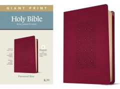 KJV Personal Size Giant Print Bible-Cranberry, Filament Enabled Edition
