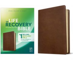 NLT Life Recovery Bible LeatherLike-Rustic Brown, 2nd Edition