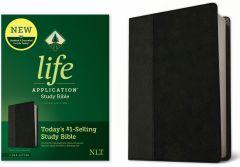 NLT Life Application Study Bible LeatherLike-Black & Onyx, Third Edition