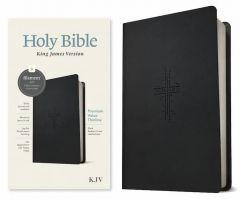 KJV Premium Value Thinline Bible, LeatherLike-Black, Radiant Cross