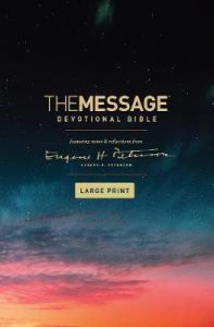 Message Devotional Bib. Large Print-HC