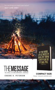 Message Bible Compact LeatherLook-Black