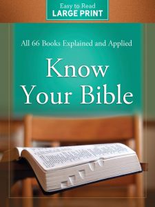Know Your Bible Large Print Edn