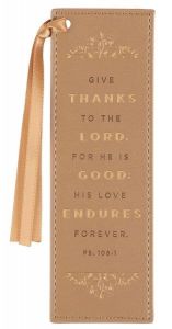 Bookmark FauxLeather-Give Thanks, Butterscotch, BMF150