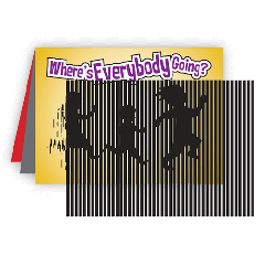 Where's Everybody Going Animated Tract, Large, Combo