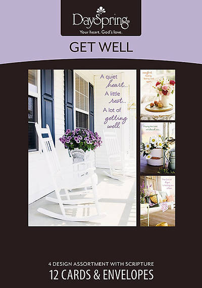 Boxed Cards-Get Well, Large Print (53739)