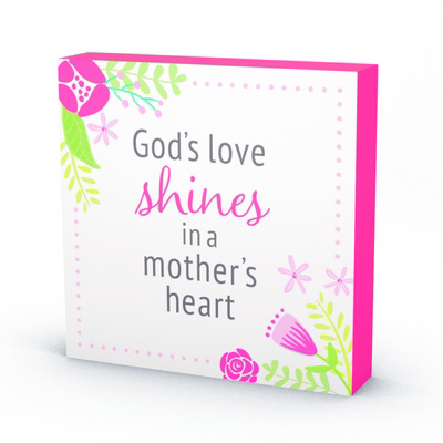 Plaque (Wood)-God's Love Shines/Mom's (46503)
