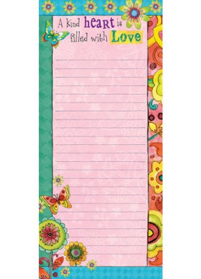 Memo Pad: A Kind Heart Is Filled With Love