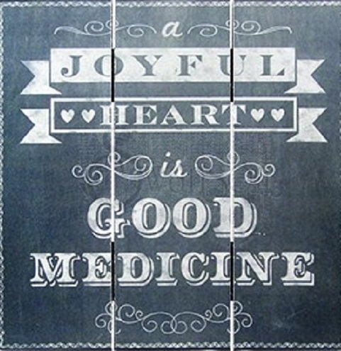 Plaque (Chalk Print) - Joyful Heart (50152)