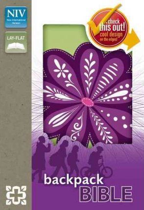 NIV Backpack Bible (DuoTone-Lime Green with Purple Blossom)