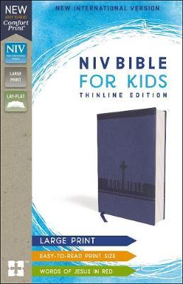 NIV Bible for Kids, Large Print, Leathersoft, Blue