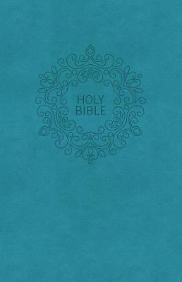 NKJV, Value Thinline Bible, Large Print, Leathersoft, Turquoise, Red Letter Ed, Comfort Prt                   
