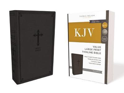 KJV, Value Thinline Bible, Large Print, Leathersoft, Black, Red Letter Edition, Comfort Print