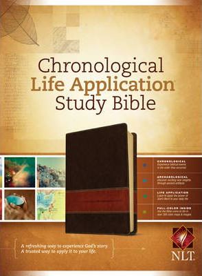 NLT Chronological Life Application Study Bible (Leatherlike Brown-Tan TuTone)