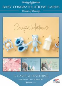 Boxed Cards-Baby Congratulations Bundle of Blessings G3434