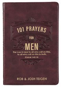 101 Prayers for Men Brown Faux Leather, GB226