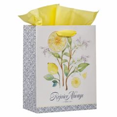 Gift Bag (MEDIUM)-Rejoice Always White Lemon GBA398