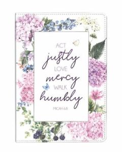 Journal LuxLeather-Justly Mercy Humbly