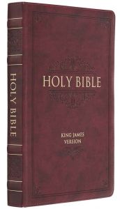 KJV Large Print Thinline Bible, Burgundy Faux Leather, KJV133 