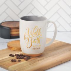 Mug: Ceramic-Walk By Faith White MUG993
