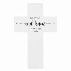 Wall Cross 6"-Be Still And Know N7608