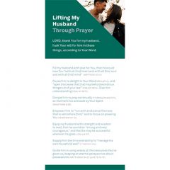 Prayer Card - Lifting My Husband Through Prayer Card  CRD21409